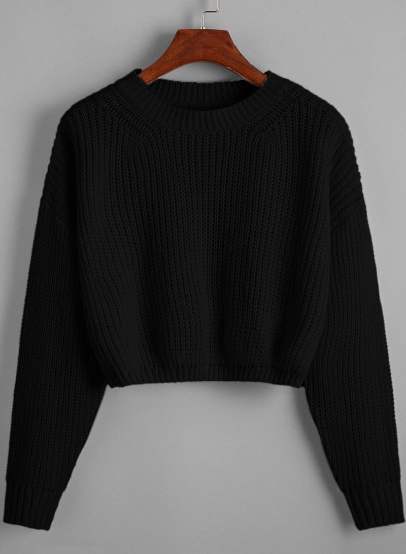 Chunky Knit Cropped Sweater