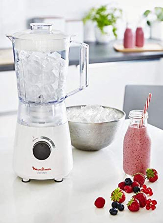 Blendeo Blender With Grinder/Grater/Ice Crush Function 1.5 L 400 W LM2A3127 White/Clear