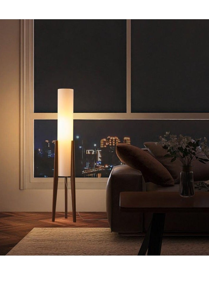 Illuminate Modernize Decorative Lamp with Wooden Stand and Soft Fabric Shade