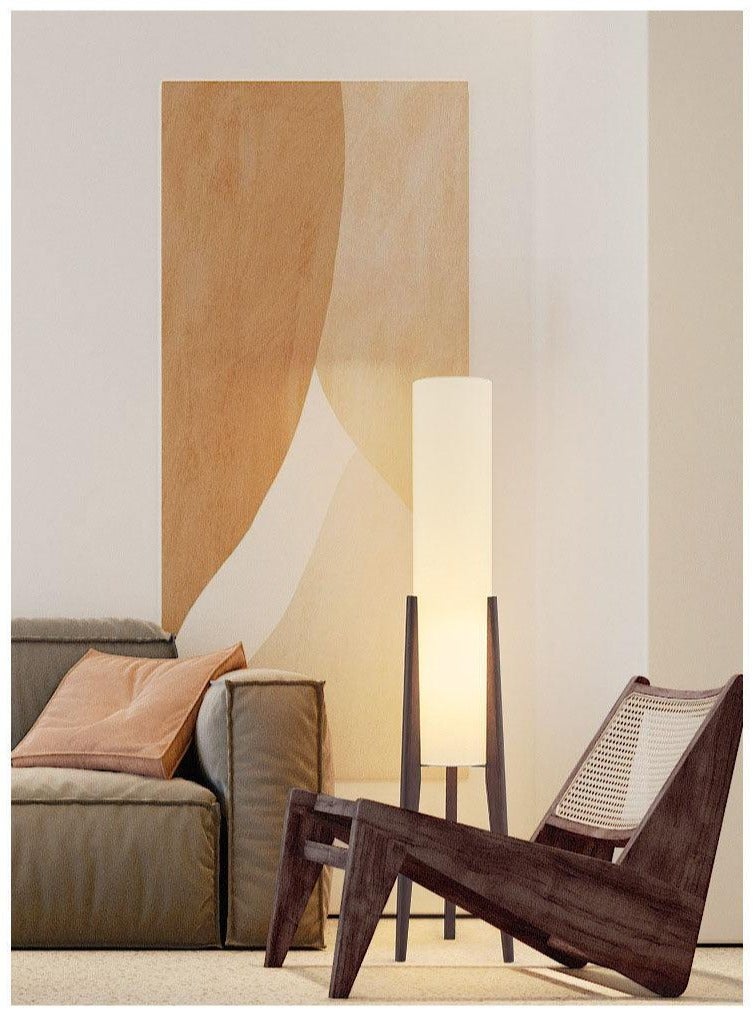 Illuminate Modernize Decorative Lamp with Wooden Stand and Soft Fabric Shade