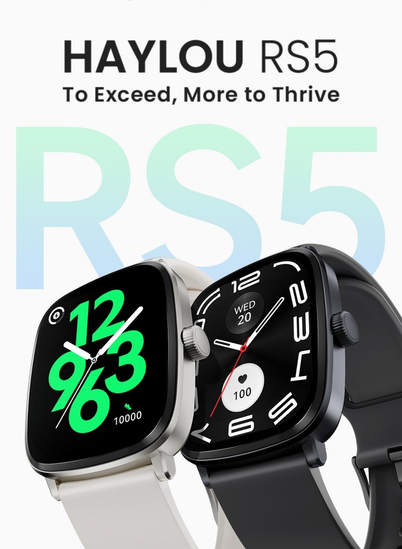 300 mAh 300 mAh 300 mAh RS5 2.01-Inch AMOLED HD Display With 150 Plus Workout Modes Bluetooth Call Sport Voice Assistant Blood Sugar Smartwatch Black