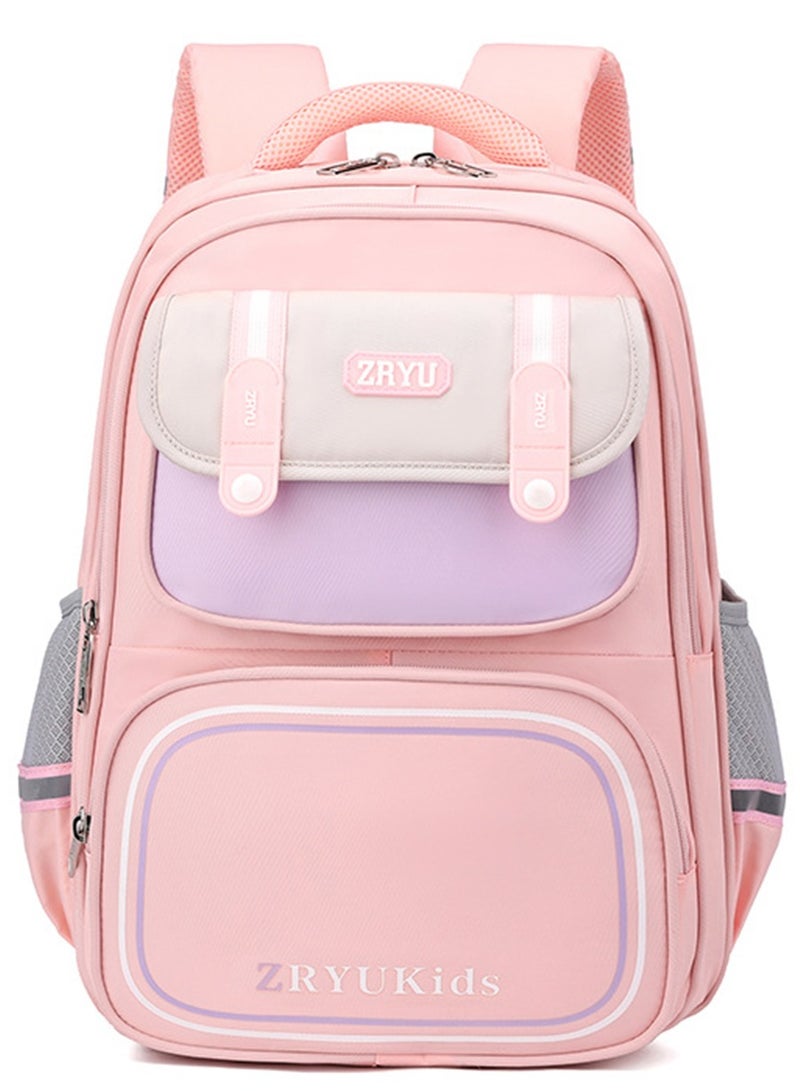 Kids Trolley Backpack, Detachable Rolling Backpack, Wheeled Backpack, Children Roller Backpack, Large Capacity School Bag, Wheeled Travel Bag For Girls Pink School Bag