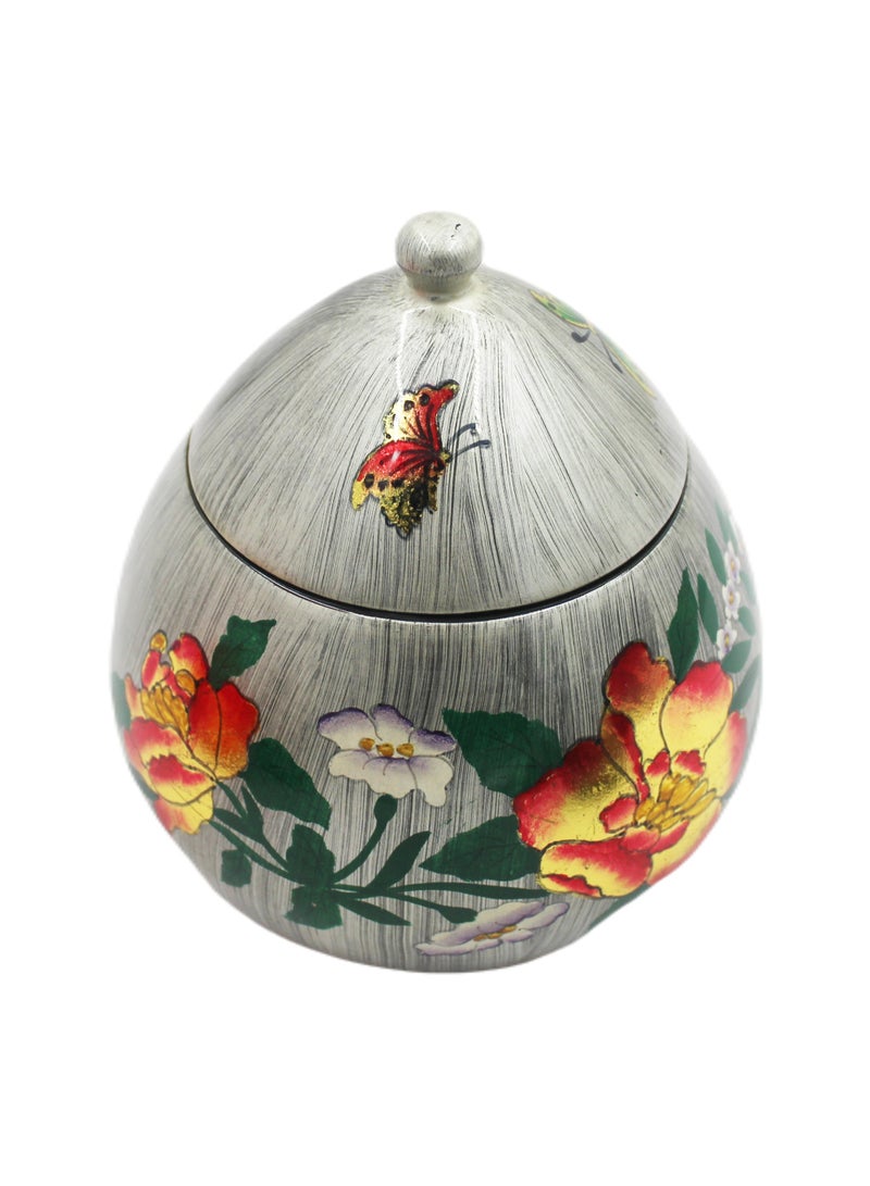 Vietnam Handmade Lacquer Painted Egg Shape Pot