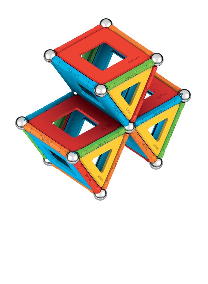 Geomag Supercolor Panels | Magnetic Sticks with Metal Balls and Multicolor Panels| 100% Recycled Plastic 78 Pcs | Ages 5++