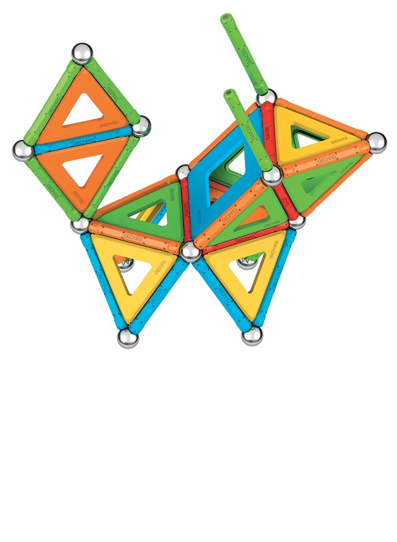 Geomag Supercolor Panels | Magnetic Sticks with Metal Balls and Multicolor Panels| 100% Recycled Plastic 78 Pcs | Ages 5++