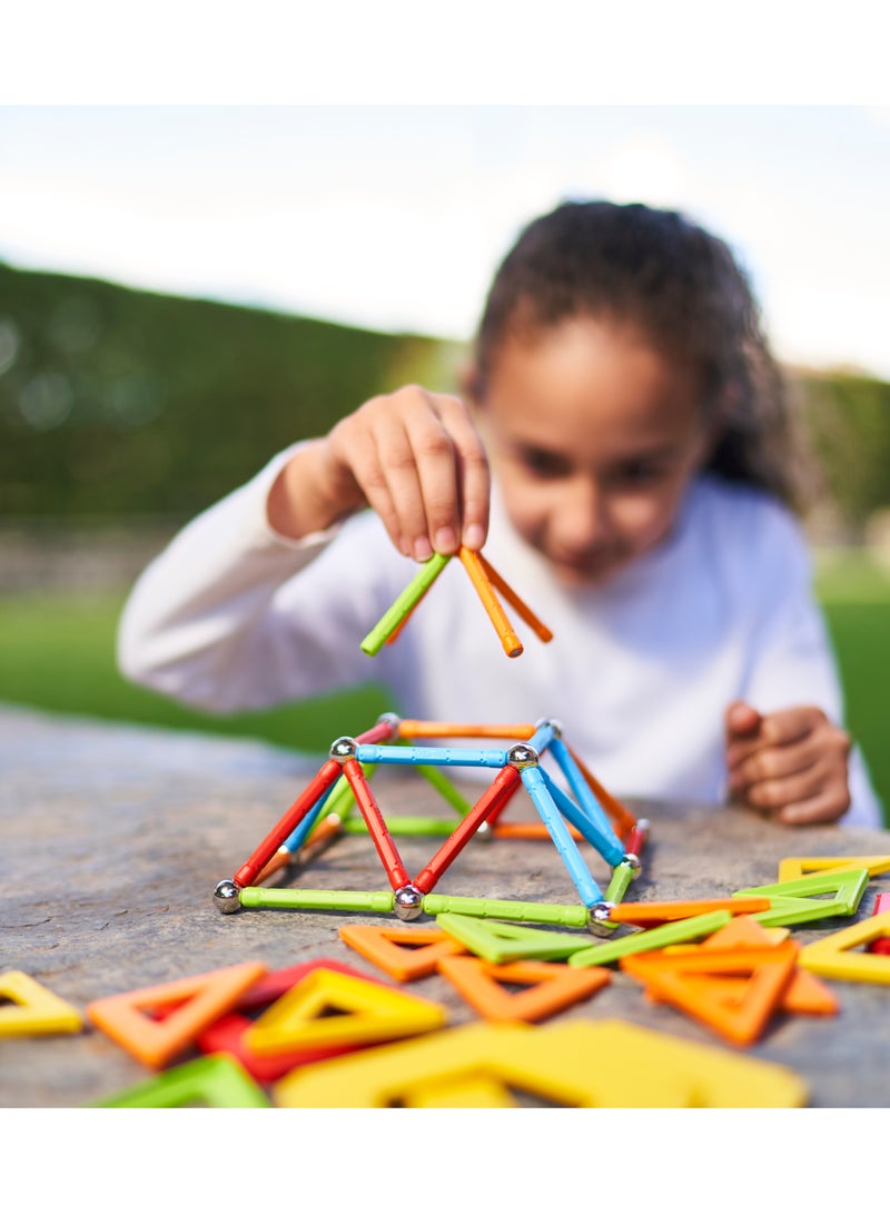Geomag Supercolor Panels | Magnetic Sticks with Metal Balls and Multicolor Panels| 100% Recycled Plastic 78 Pcs | Ages 5++