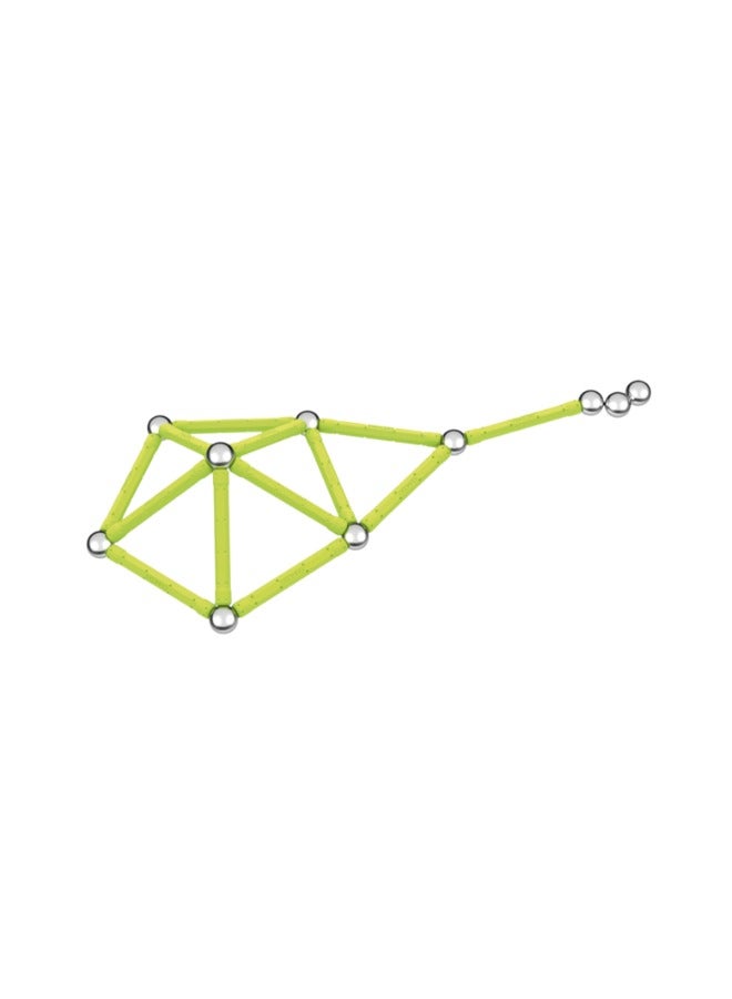 Geomag ,Glow - 30-Piece Glow-In-The-Dark Magnetic Building Set, Certified Stem Construction Toy, Safe For Ages 3 And Up