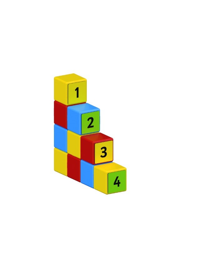 Geomag Magicube Math Building Recycled Clips, STEM & Educational Magnet Toys, Made in Switzerland, 100% Recycled Plastic, Open Ended Toys, Contruction Toys, 3Y+, 61pcs