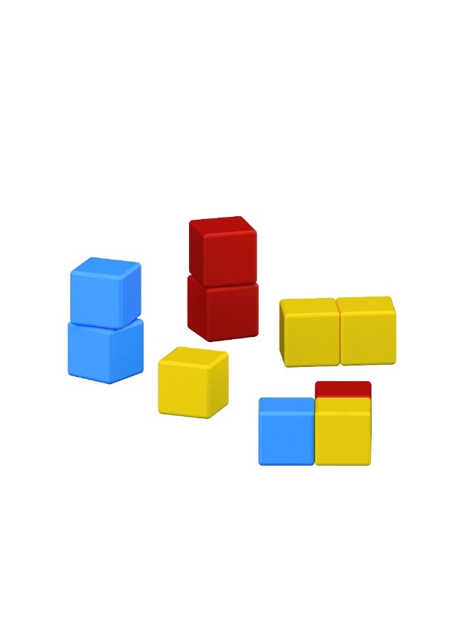 Geomag Magicube Math Building Recycled Clips, STEM & Educational Magnet Toys, Made in Switzerland, 100% Recycled Plastic, Open Ended Toys, Contruction Toys, 3Y+, 61pcs