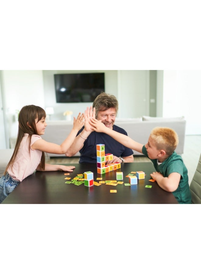 Geomag Magicube Math Building Recycled Clips, STEM & Educational Magnet Toys, Made in Switzerland, 100% Recycled Plastic, Open Ended Toys, Contruction Toys, 3Y+, 61pcs