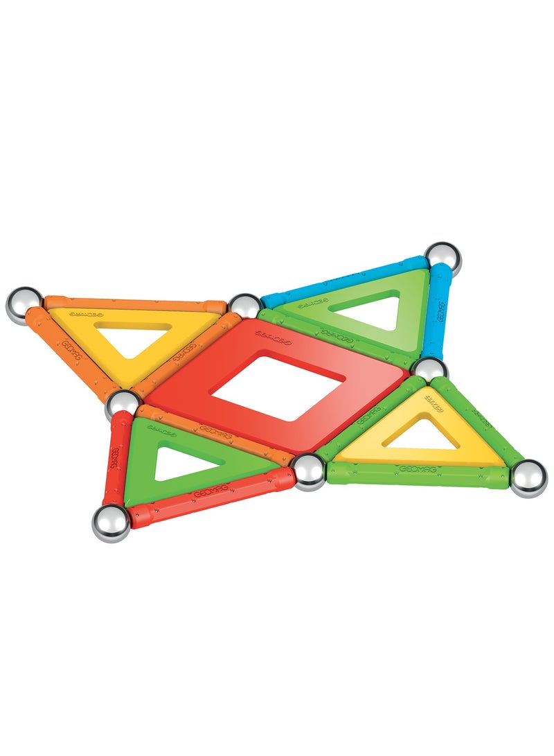 Geomag - Supercolor Magnetic Constructions for Kids, Magnetic Toy, Green Collection 100% Recycled Plastic, 35 Pieces