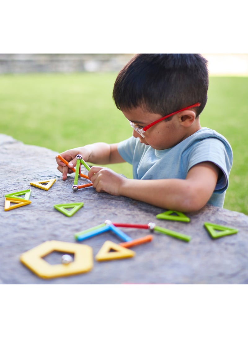 Geomag - Supercolor Magnetic Constructions for Kids, Magnetic Toy, Green Collection 100% Recycled Plastic, 35 Pieces