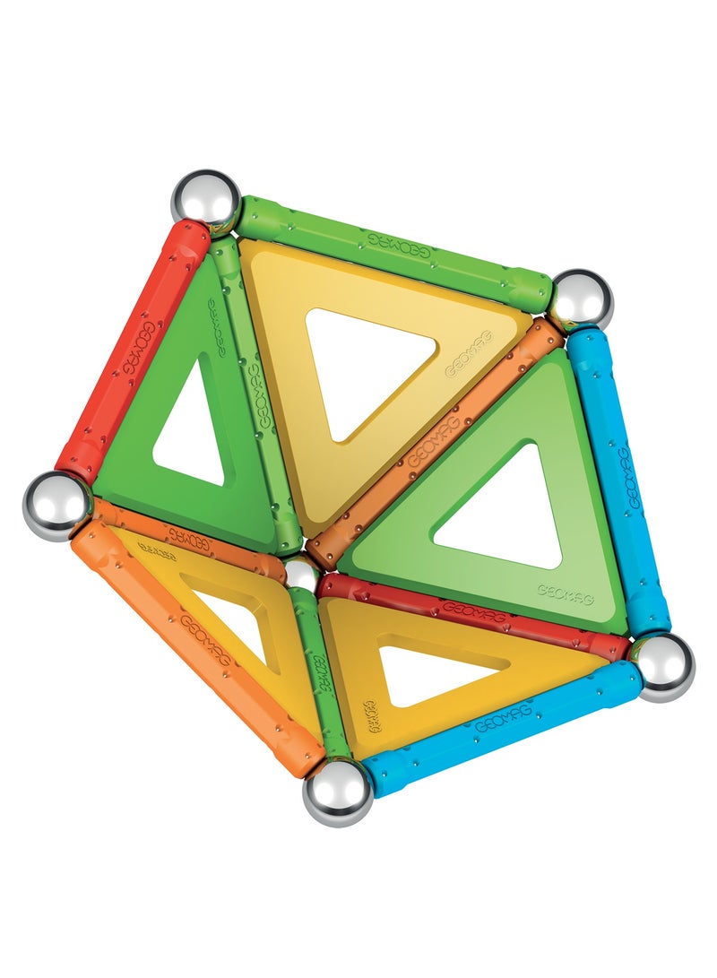 Geomag - Supercolor Magnetic Constructions for Kids, Magnetic Toy, Green Collection 100% Recycled Plastic, 35 Pieces