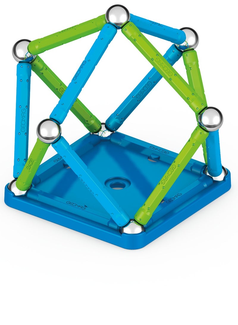 Geomag Magnetic Sticks And Balls Building Set Stem & Educational Magnet Toys Made From 100% Recycled Plastic Storage Box Classic 25 Piece Age 3+