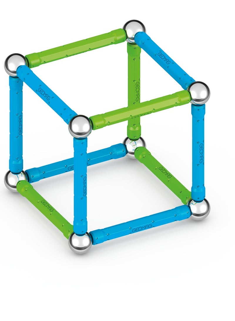 Geomag Magnetic Sticks And Balls Building Set Stem & Educational Magnet Toys Made From 100% Recycled Plastic Storage Box Classic 25 Piece Age 3+