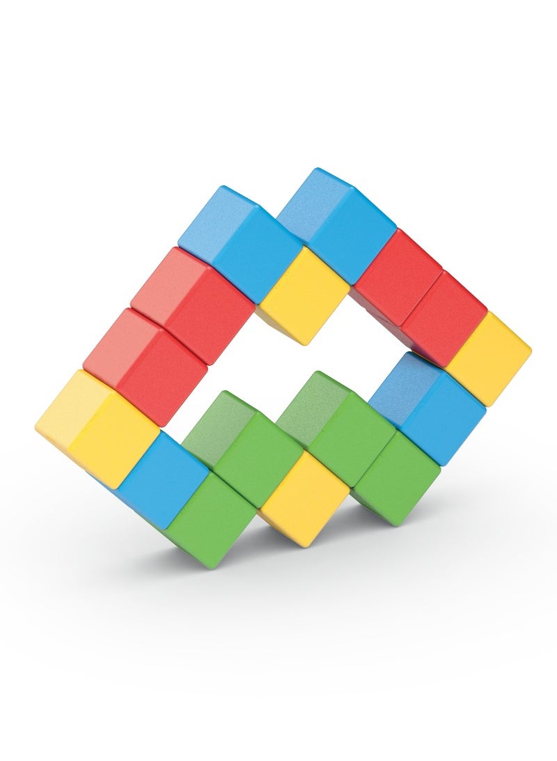Geomag Magicube  Magnetic Cubes Starter Set 6pcs Magnet Toys Building Construction for Children STEM Creativity Imagination, Recreational Conventional Educational Made in Switzerland 1Y+