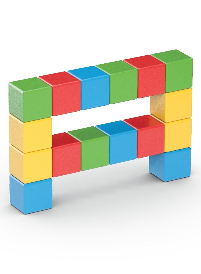 Geomag Magicube  Magnetic Cubes Starter Set 6pcs Magnet Toys Building Construction for Children STEM Creativity Imagination, Recreational Conventional Educational Made in Switzerland 1Y+