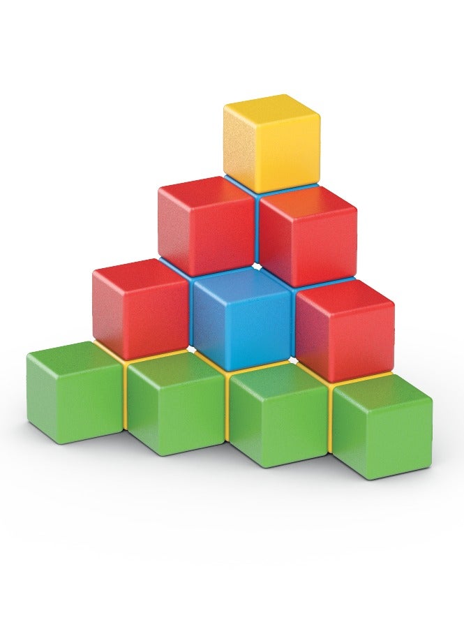 Geomag Magicube  Magnetic Cubes Starter Set 6pcs Magnet Toys Building Construction for Children STEM Creativity Imagination, Recreational Conventional Educational Made in Switzerland 1Y+