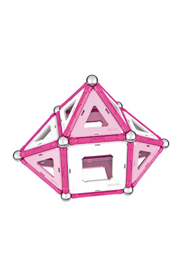Geomag Pink Panels Magnetic Construction STEM Toy 68pcs