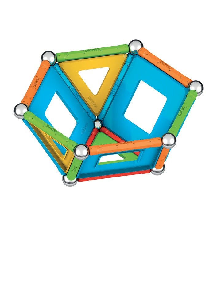 Geomag Supercolor Magnetic Constructions For Kids, Magnetic Toy, Green Collection 100% Recycled Plastic, 52 Pieces