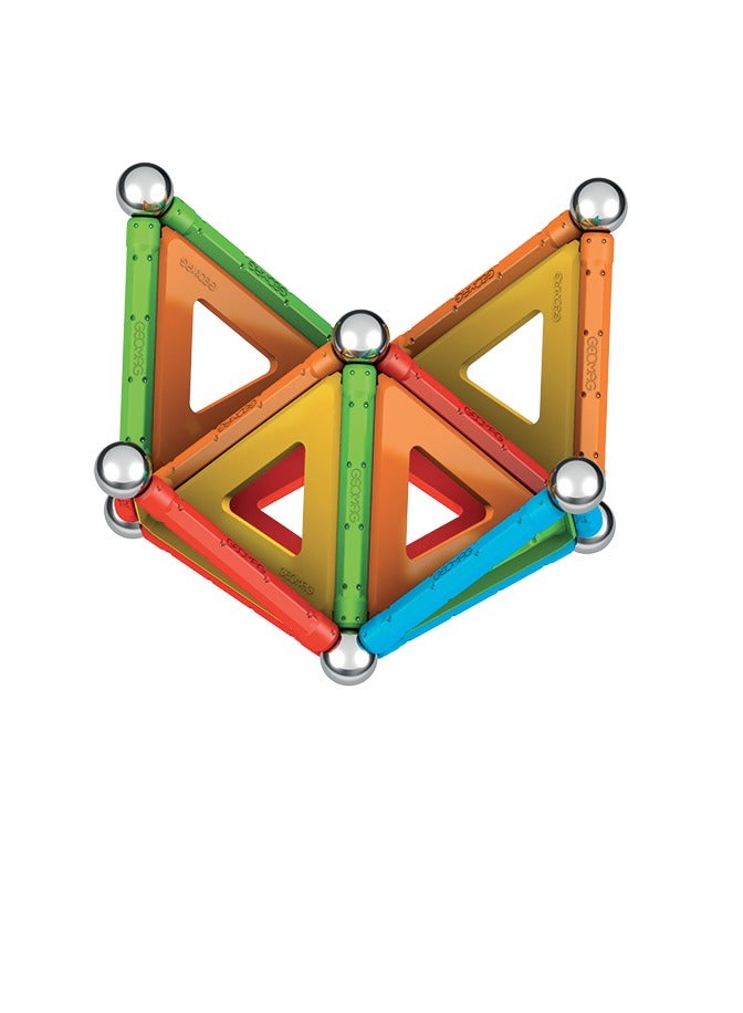 Geomag Supercolor Magnetic Constructions For Kids, Magnetic Toy, Green Collection 100% Recycled Plastic, 52 Pieces