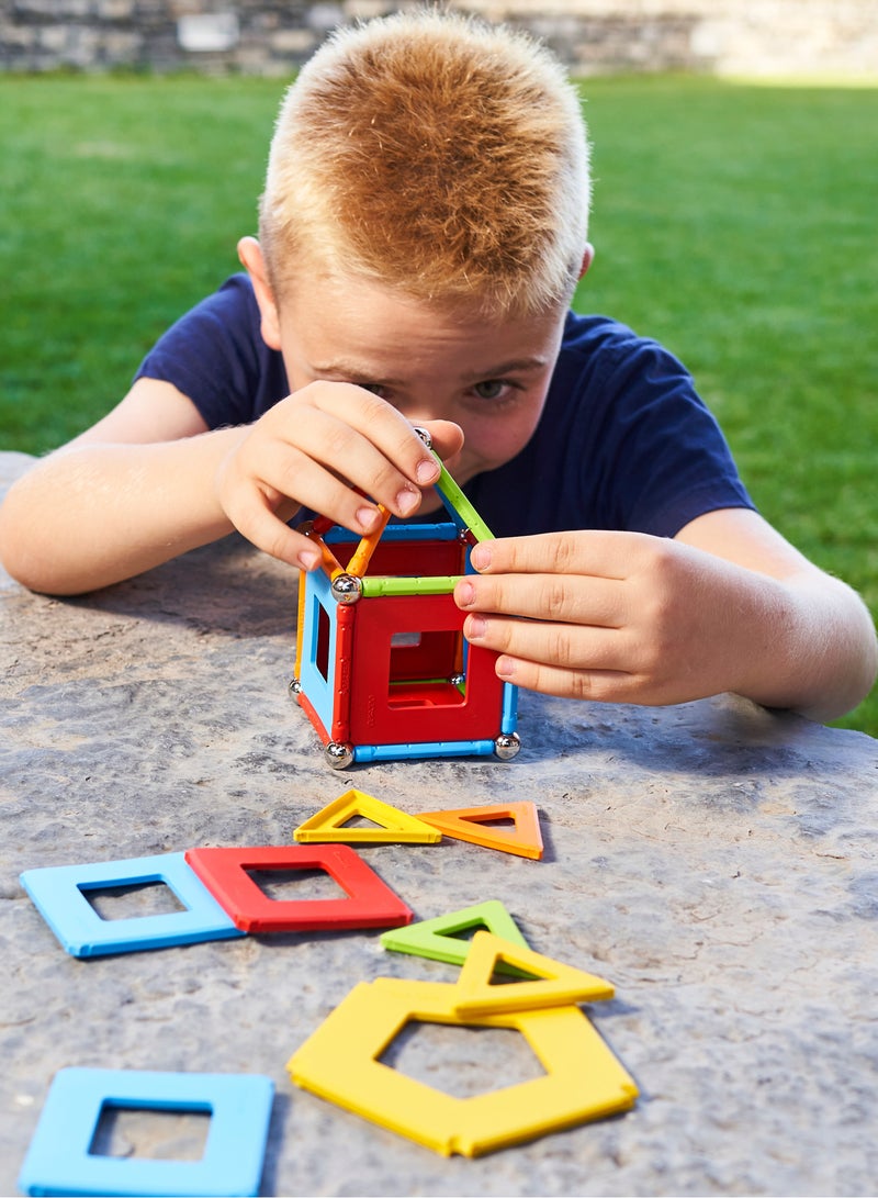 Geomag Supercolor Magnetic Constructions For Kids, Magnetic Toy, Green Collection 100% Recycled Plastic, 52 Pieces