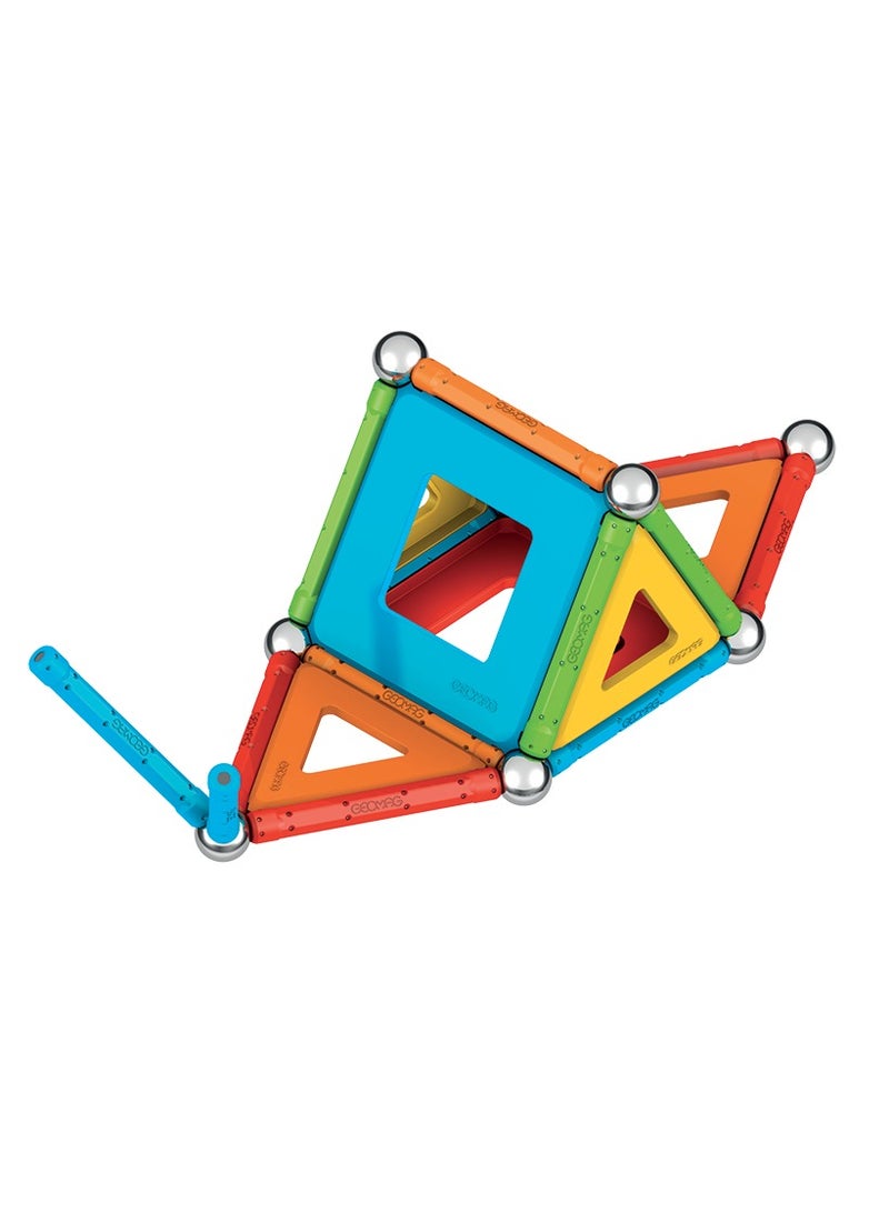 Geomag Supercolor Magnetic Constructions For Kids, Magnetic Toy, Green Collection 100% Recycled Plastic, 52 Pieces