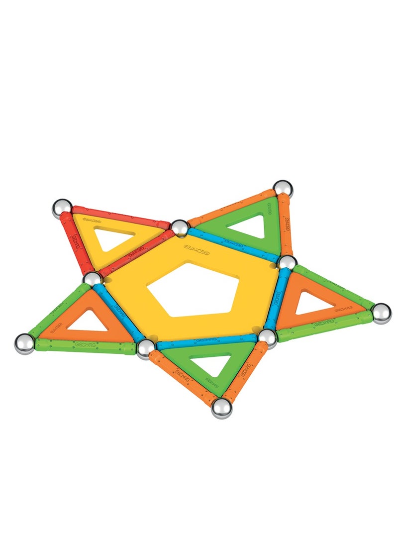 Geomag Supercolor Magnetic Constructions For Kids, Magnetic Toy, Green Collection 100% Recycled Plastic, 52 Pieces