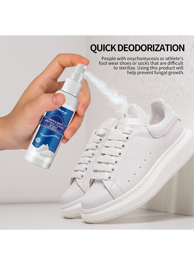 Shoe&Sock antibacterial spray,Stay clean and fresh,Every step carries a fragrant scent,Odour Control Shoe Spray,Clean sweaty feet deodorizing odor dry freshener 60ml