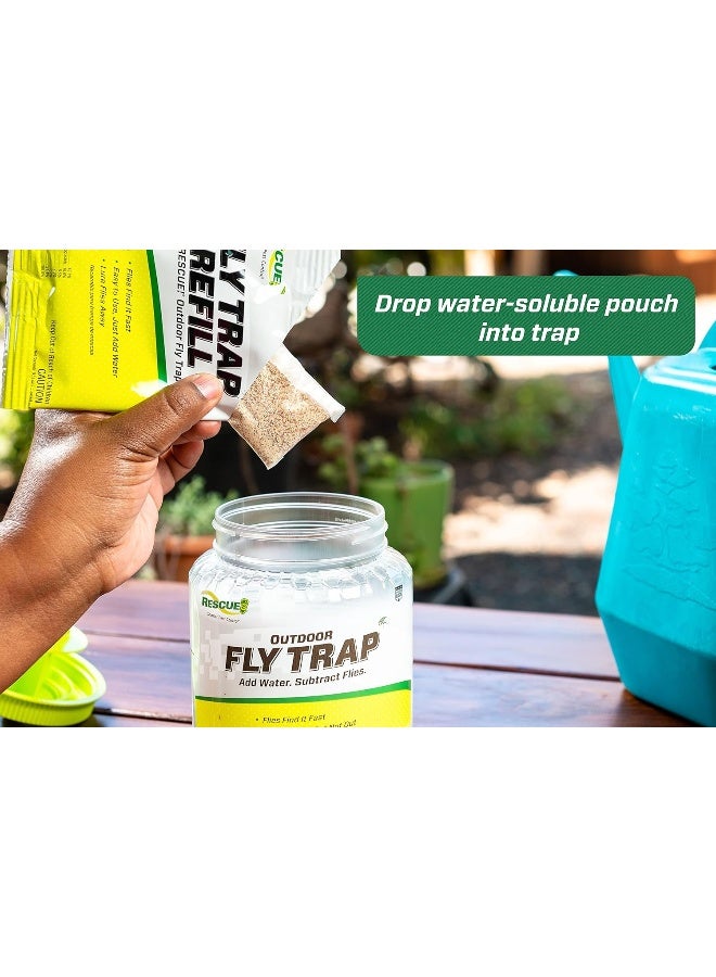 Outdoor Fly Trap - Reusable - 3 Traps