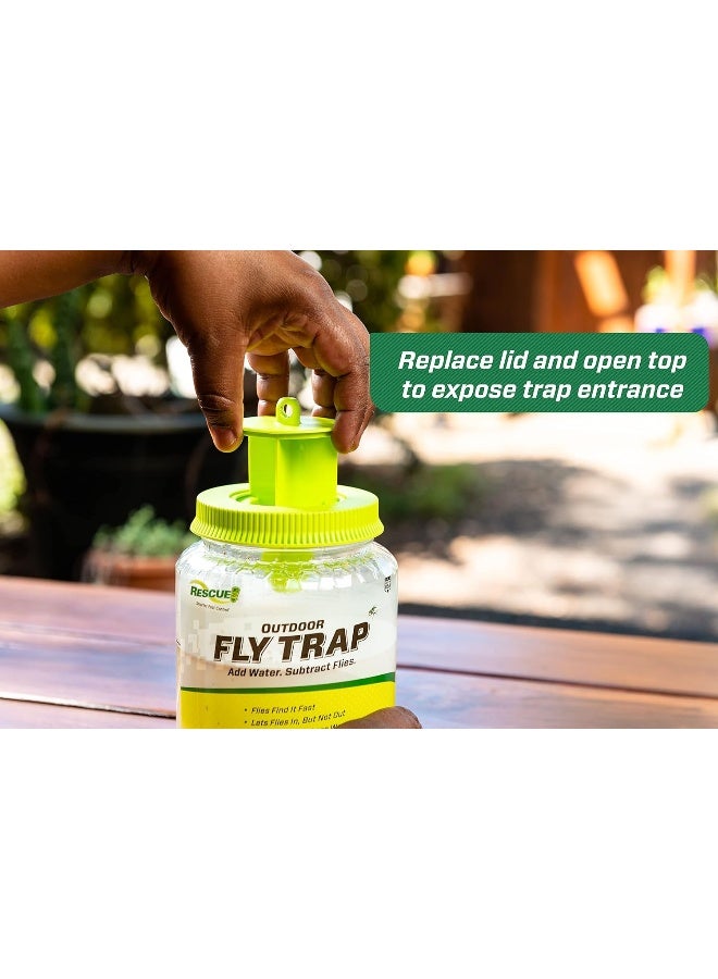 Outdoor Fly Trap - Reusable - 3 Traps