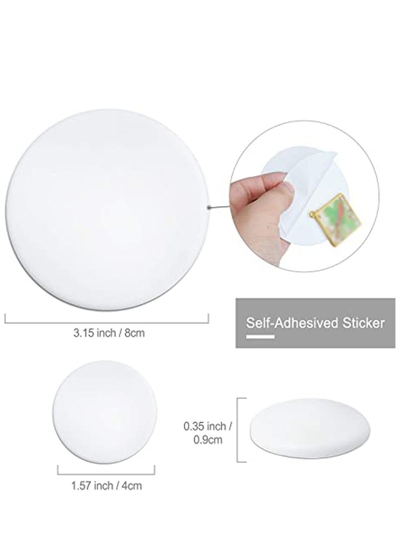 Door Stopper Wall Protector, 8 Pieces Silicone Door Knob Wall Bumper Guard with Self Adhesive for Protecting Wall, Door Handle, Refrigerator Door