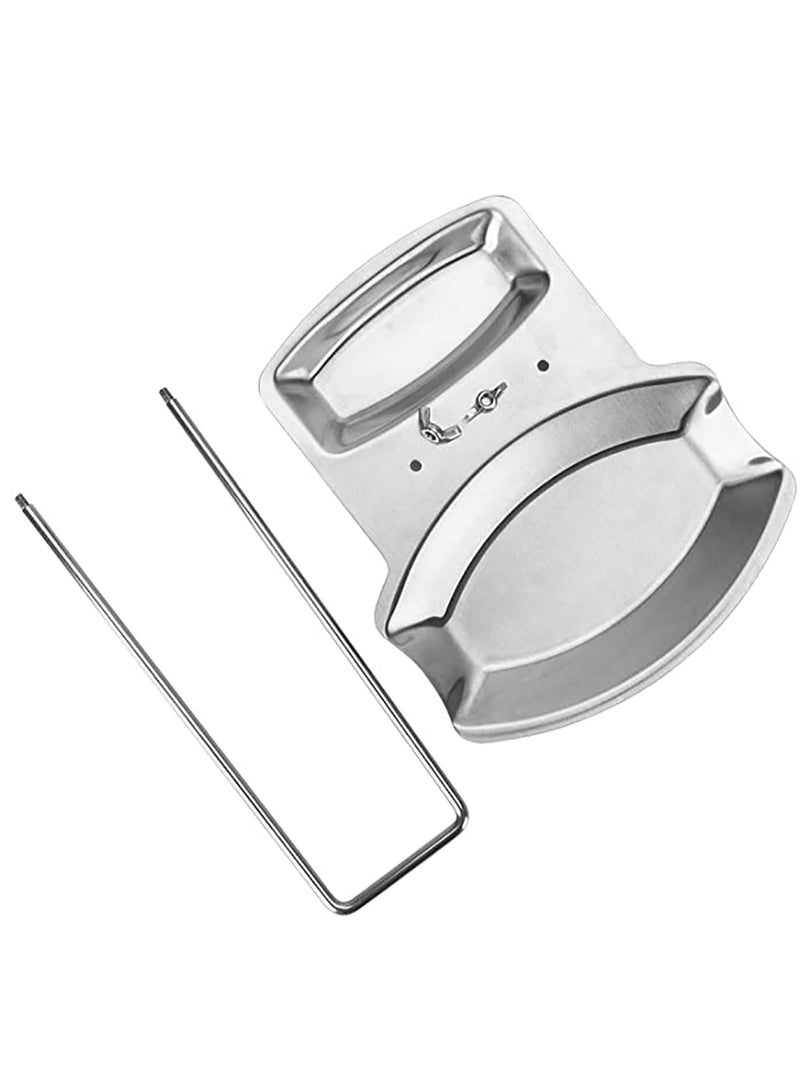 Spoon Rest and Pot Lid Holder, Stainless Steel Pan Pot Cover Lid Rack Shelf Stand Holder Spoon Holder Utensil Rest Stove Organizer Storage Soup Spoon Rests Kitchen Tool