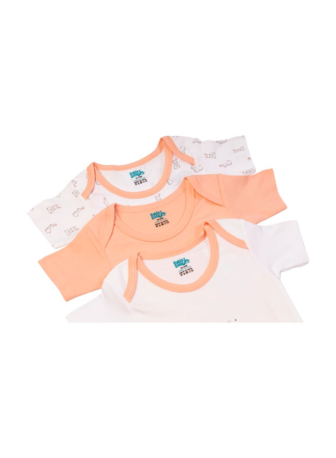 Printed Romper/Bodysuit For Babies - Pack Of 3, Multi Color