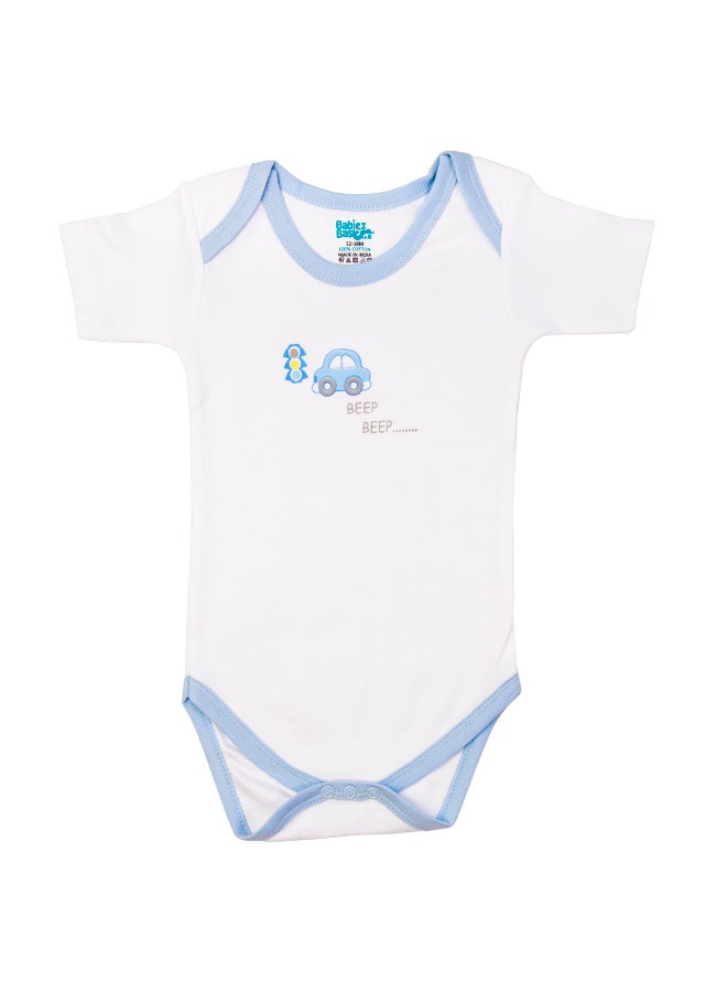 Printed Romper/Bodysuit For Babies - Pack Of 3, Multi Color