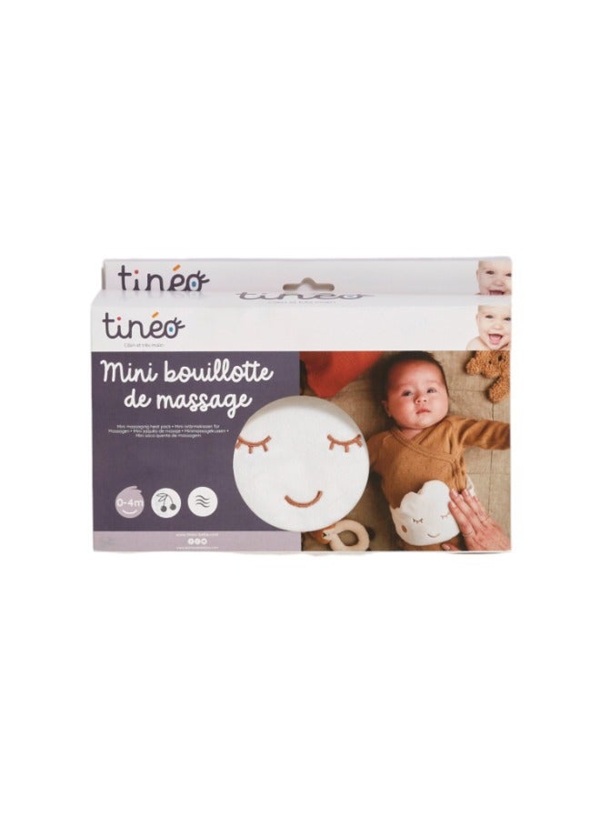 Tineo Microwavable Mini Massage Baby Heat Pack With Cherry Stone Filling - Cloudy 60 X 11 X 3 CM