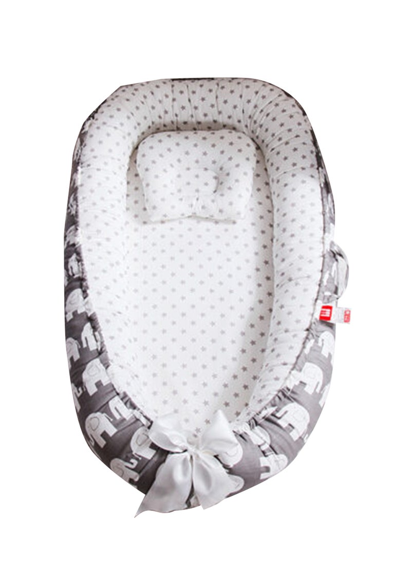 Baby Nest 100% Organic Breathable Baby Portable Crib