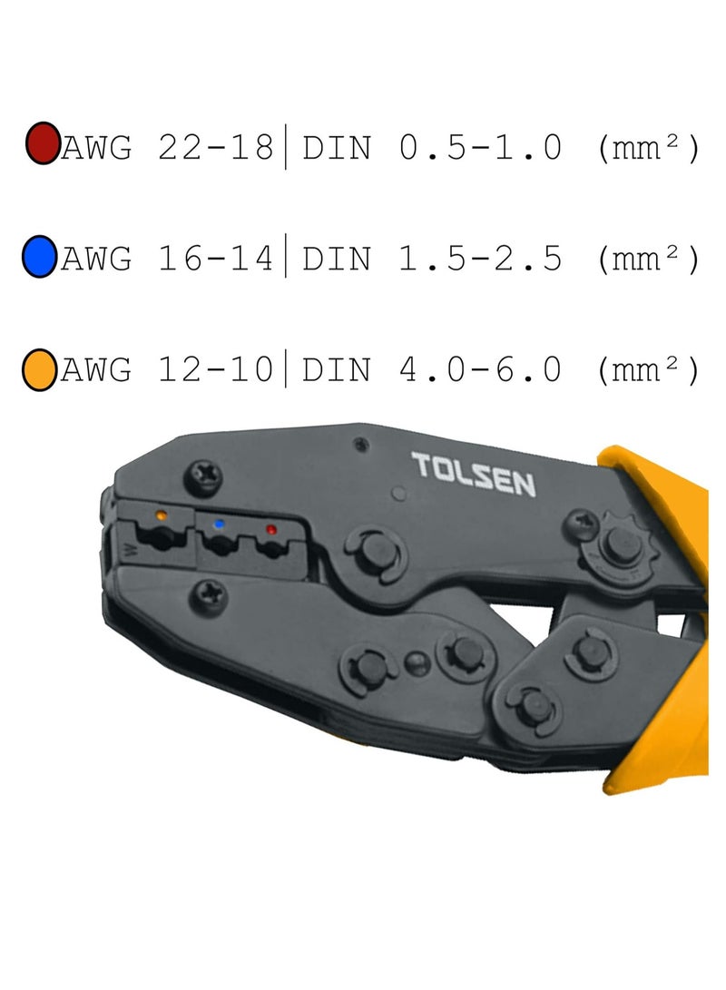 Tolsen Ratchet Crimping Plier, 38056, 220MM