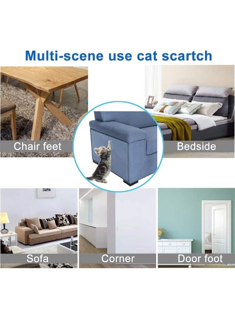 10 Pack Cat Scratch Furniture Protector Tape Safe Effective Deterrent for Sofas Rugs Doors