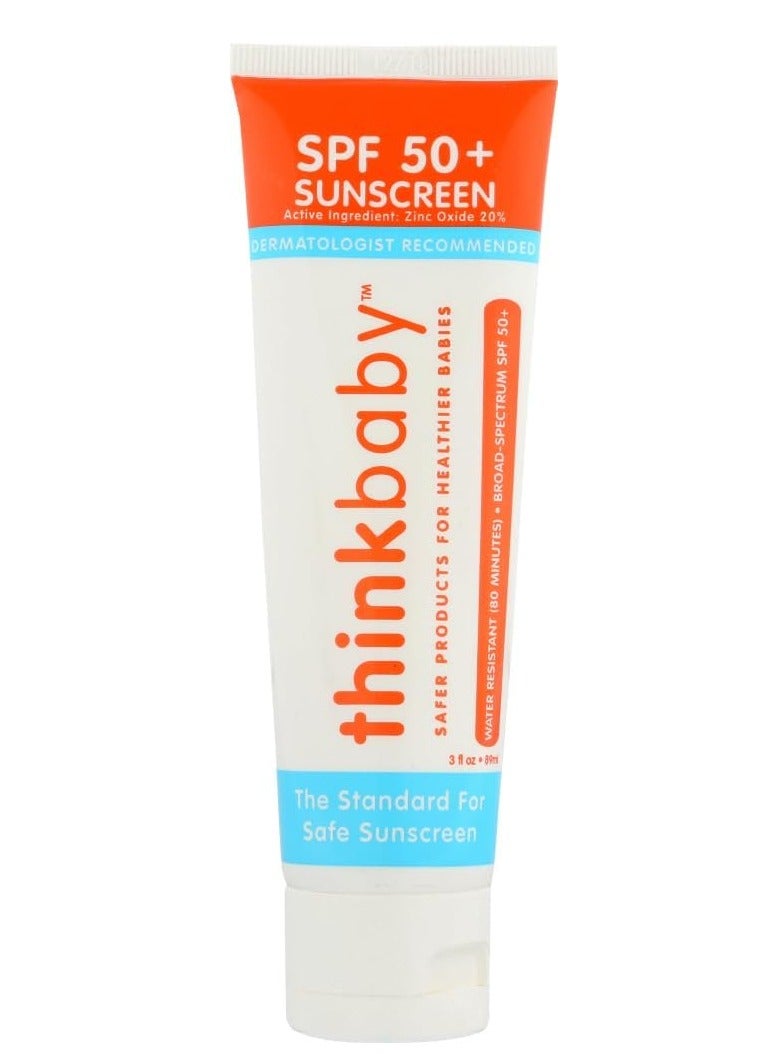 Thinkbaby - SPF 50+ Braod Spectrum Organic Sunscreen - 3 oz - 2 pack