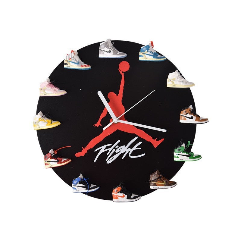 AJ1-12 Sneaker Wall ClockBlack flight joint Black flight joint