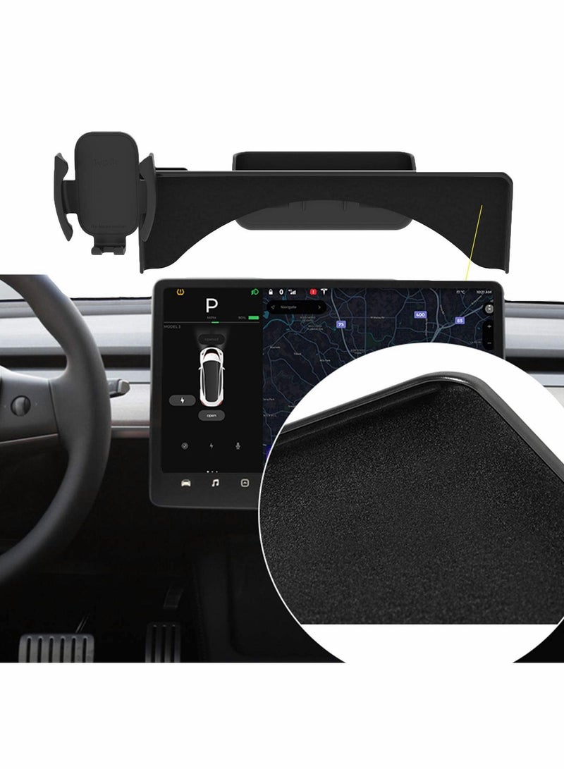 Phone Holder for Tesla Model Y Model 3 Compatible with 5.5-7.0 Inch Smartphones