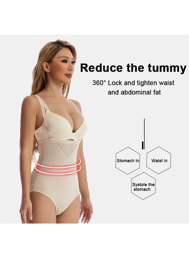 Women's Shapewear, High Waisted Tummy Control Shapewear, Seamless Sculpting Waist Body Suit, Women Tummy Control Lift Compression Garment, Body Slim Shapewear (Complexion)