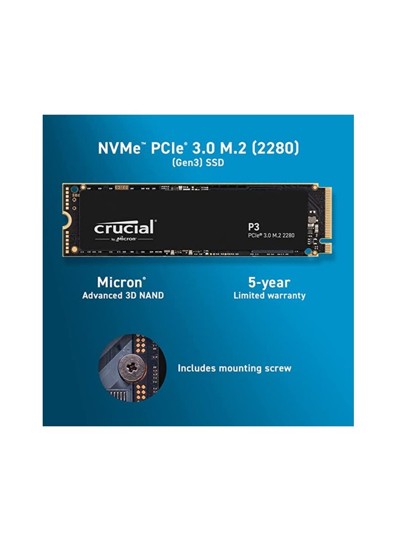 P3 2TB PCIe M.2 2280 SSD 2 TB