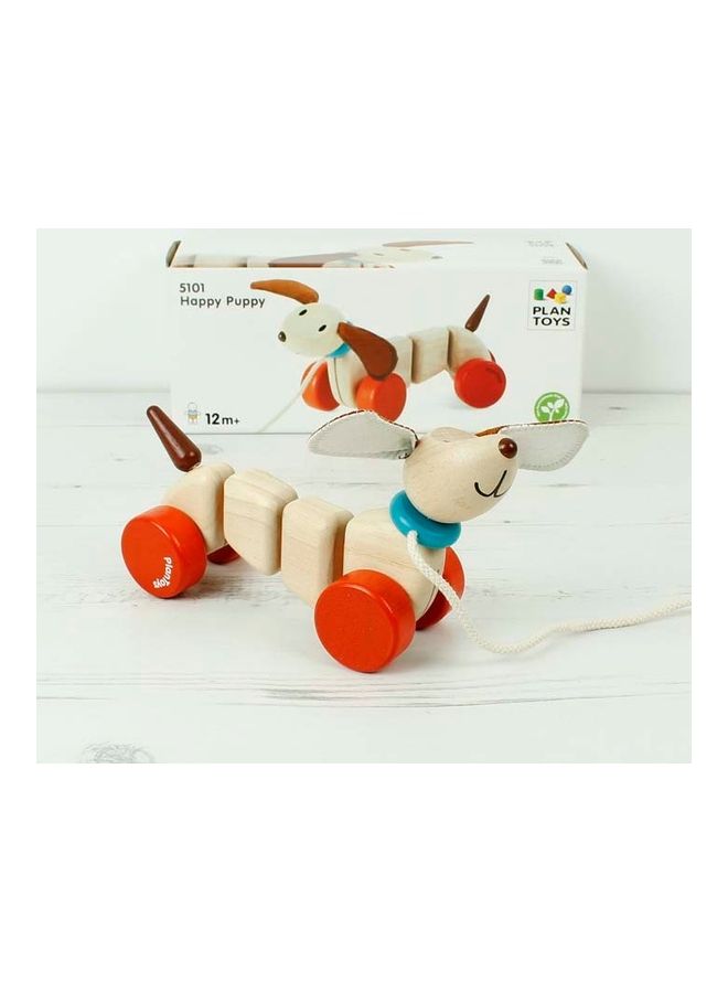 Wooden Happy Puppy Toy 11.6x7.2x22.6cm