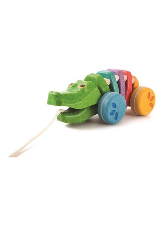 Wooden Rainbow Alligator 9.5x22.5x10cm