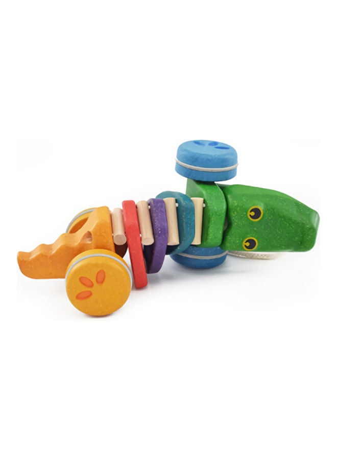 Wooden Rainbow Alligator 9.5x22.5x10cm