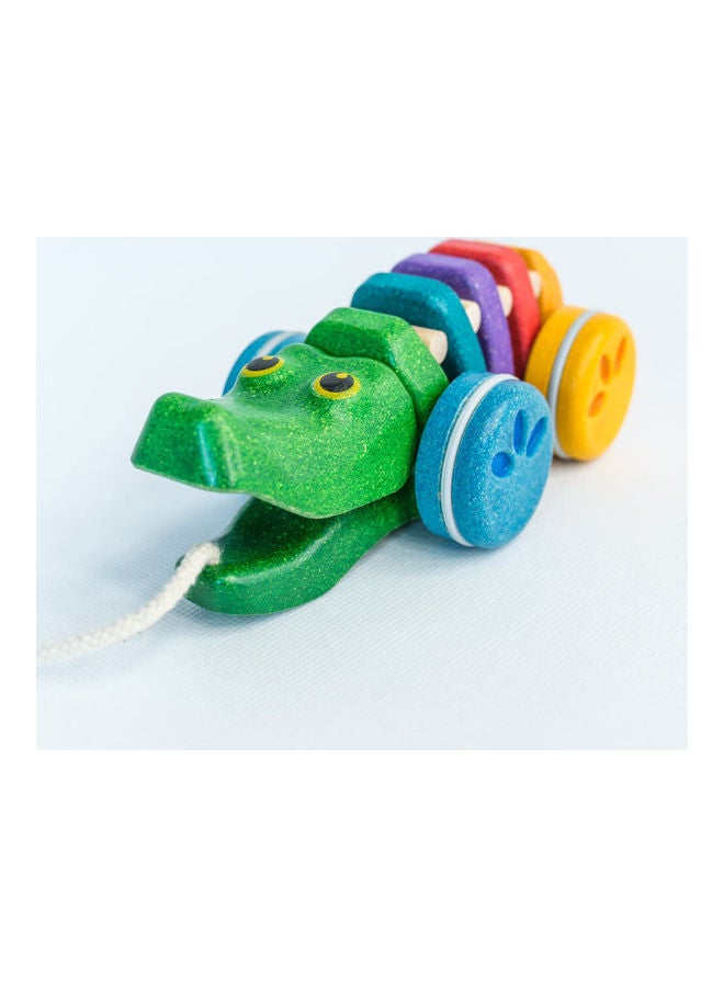 Wooden Rainbow Alligator 9.5x22.5x10cm