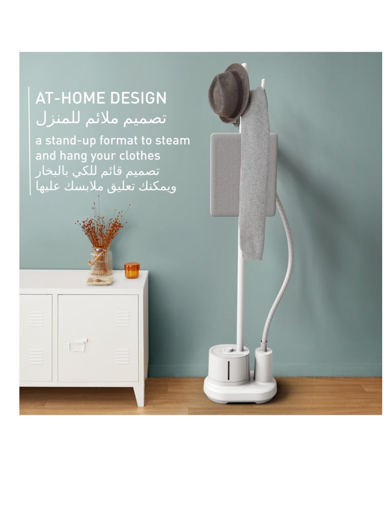 Garment Steamer|Origin Home Steamer Clothes|Minimalist to also hang your clothes|Fast 45-Second Heat-Up Time|Cont. Steam Output up to 42 g/minute|2 Years Warranty 0.42 kg 1 W IT3260G0 White