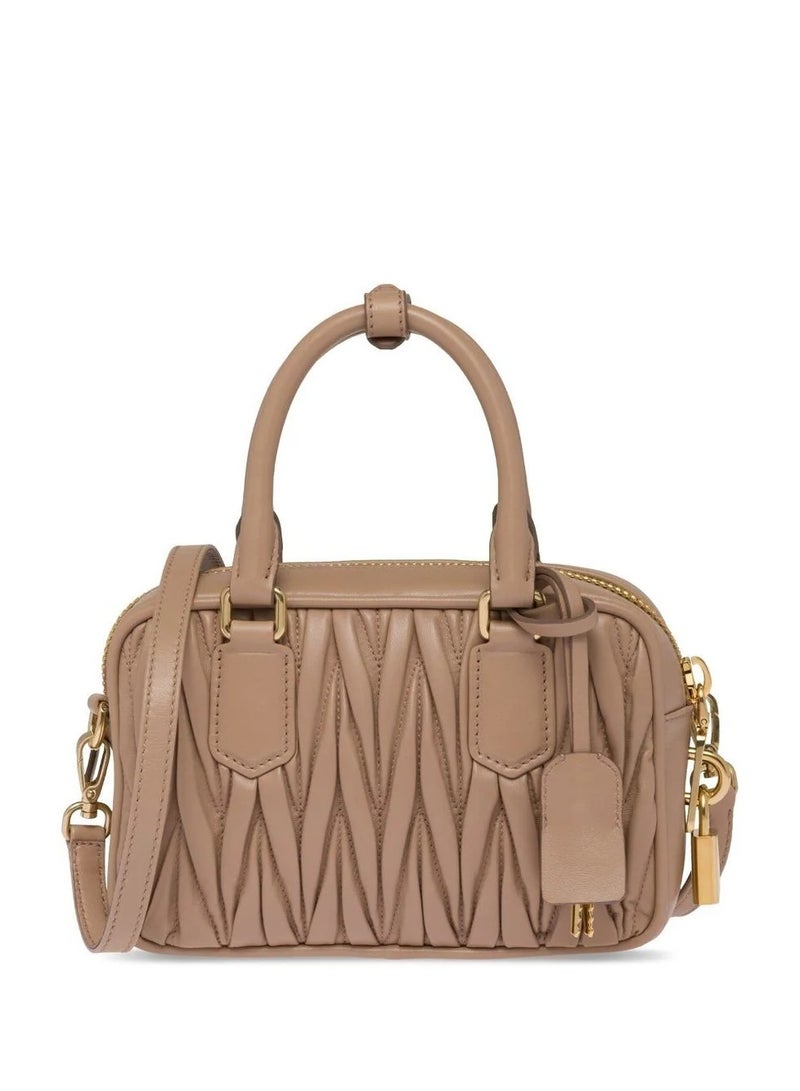 MIU Arcadie Quilted nappa leather bag Shoulder Crossbody